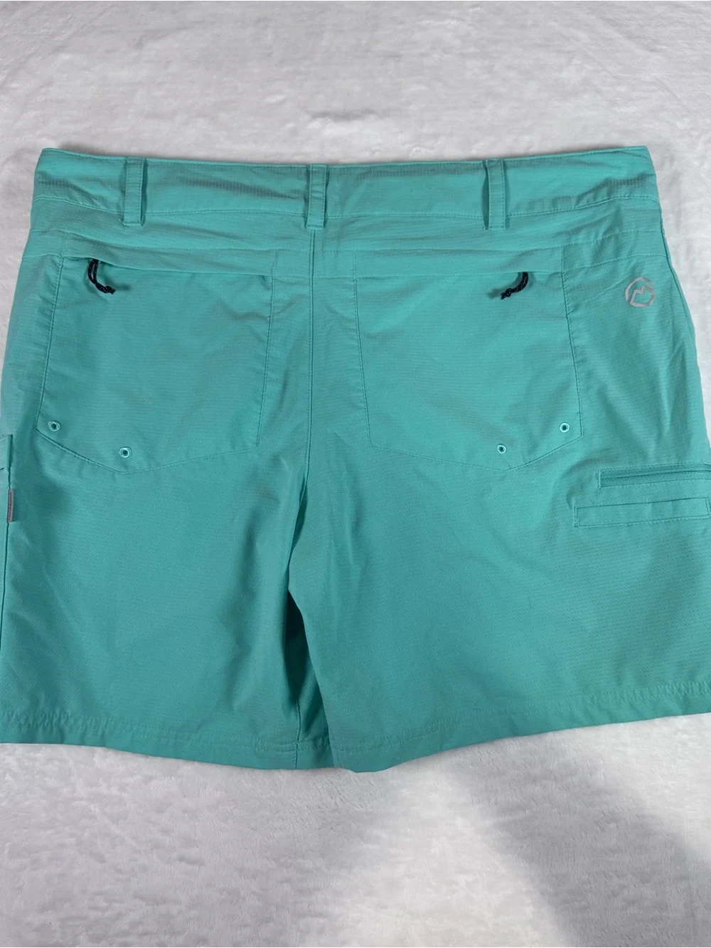Magellan Outdoors Men’s Large Turquoise Fishing Shorts Water Repellent Cargo